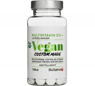 Multivitamin Vegan D-vitamin++ 100 kapslar BioSalma